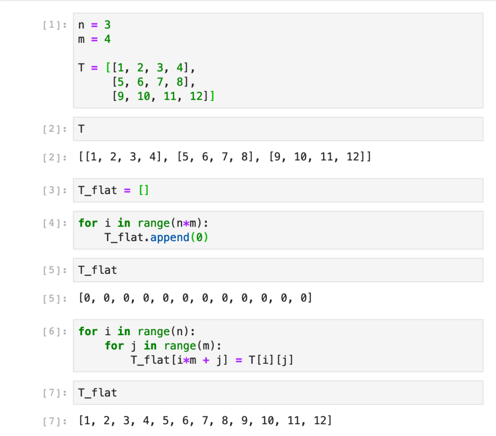 Matrix to Array